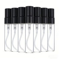 Atomiseur de parfum miniature en verre plaqué or, rechargeable, en forme de cylindre, 2ml, 3ml, 5ml, 10ml, pour échantillons, vente en gros
