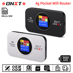 Router de bolsillo DNXT WiFi6 300Mbps, router portátil de viaje con WPS, batería de 3000mAh, modo AP, puerto Tipo-C, wifi móvil 4G LTE para viajes. - Product Image 1