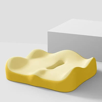 Coussin de siège ergonomique pour voiture, en mousse à mémoire de forme orthopédique, pour soulager les douleurs du dos, de la sciatique et du coccyx