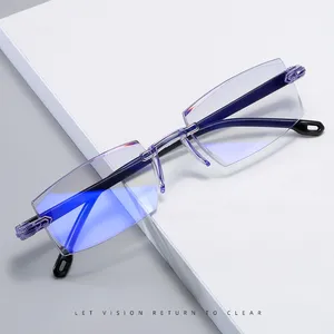 Fabriek Directe Goedkope Prijs Frameloze Optische Bril 2023 Anti-Blauw Licht Mode Lunettes Optieks Vrouwen Mannen Optische Bril