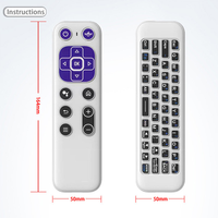 Nouvelle télécommande universelle sans fil 2.4G BT double mode à commande vocale Air Mouse pour décodeur TV et projecteur, en ABS, fournie directement par l'usine