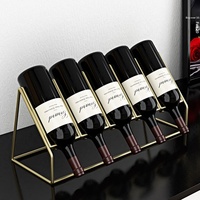 Porte-vin haut de gamme, étagère à vin inclinée, support décoratif pour vin rouge, pièce décorative pour la maison