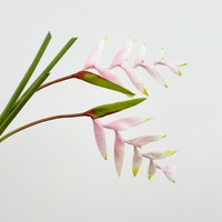 Bunga Bird of Paradise Buatan dari Karet Lunak, Tangkai Tunggal, Tanaman Tropis untuk Dekorasi Showroom, Hotel, Pernikahan