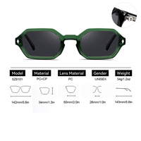 Lunettes de soleil rétro polygonales de marque CP Temple UV400 de haute qualité 2025 pour hommes et femmes