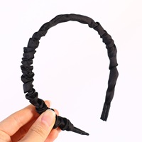 Headband Satin Lipit Warna Solid Buatan Tangan untuk Wanita - Penggunaan Sehari-hari & Pesta