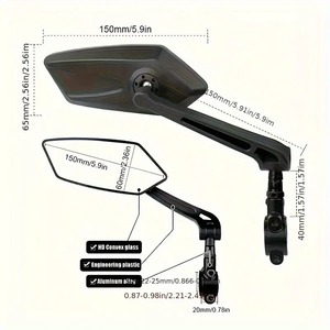 Espejo Retrovisor de Seguridad Ajustable de Alta Definición para Motocicletas, Bicicletas de Montaña, Bicicletas Plegables y Bicicletas Eléctricas - Product Image 6