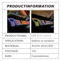 Personnages publicitaires de signalisation néon polychrome à LED pour le bureau, le magasin de détail et la décoration intérieure, production personnalisable