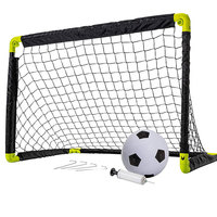 Conjunto de mini gola de futebol infantil, conjunto de mini rede de futebol e bola com bomba portátil dobrável para jovens, jogo de gol de futebol-36 "x 24"