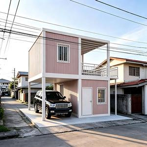 <span class=keywords><strong>Casa</strong></span> Contenedor Prefabricada <span class=keywords><strong>de</strong></span> Dos Pisos <span class=keywords><strong>de</strong></span> 20 pies/40 pies <span class=keywords><strong>con</strong></span> Balcón Abierto y Cochera, <span class=keywords><strong>Casa</strong></span> Móvil Moderna <span class=keywords><strong>con</strong></span> Estructura <span class=keywords><strong>de</strong></span> Acero Ligero, Vivienda Modular - Product Image 2