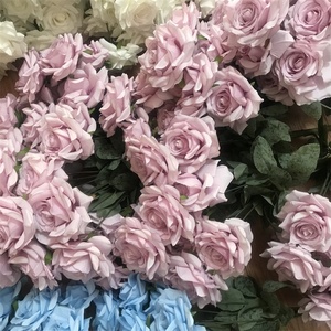 Décoration <span class=keywords><strong>de</strong></span> mariage artificielle <span class=keywords><strong>de</strong></span> haute qualité C-1497, plusieurs couleurs, roses en soie blanche, bouquets <span class=keywords><strong>de</strong></span> fleurs, toile <span class=keywords><strong>de</strong></span> fond - Product Image 3