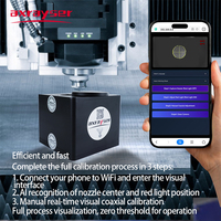 Outil de calibrage coaxial laser LVC, contrôle sans fil par téléphone, aligneur de centrage de buse pour tête de découpe laser à fibre