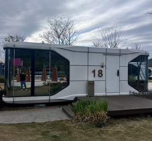 Direct Sale From Manufacturer Hot-Selling One Bedroom Prefabricated Smart Steel Villa Space <strong>Capsule</strong> Design with Kitchen <strong>Bathroom</strong> - Product Image 1