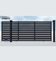 Automatische Aluminium Oprit Poort Motor Poort Motor Ontwerp Elektrisch Huis Aluminium Schuifpoortsysteem
