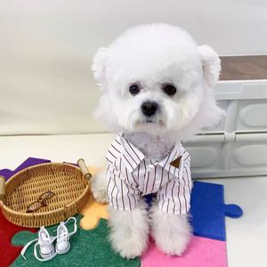Vêtements pour chien, chemise rayée légère pour petit chien, chaton, Teddy, Bichon Frisé, Schnauzer, West Highland White Terrier - Product Image 1