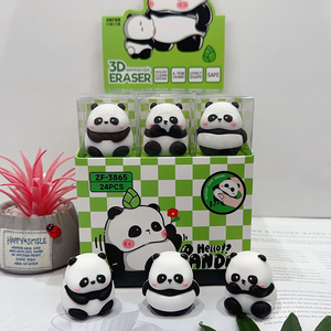 Dễ thương phim hoạt hình Silicone Panda bút kế hoạch, Gấu Trúc Nhỏ chuyển Bút Dao, chất béo gấu trúc khổng lồ trang trí bút chì dao - Product Image 1