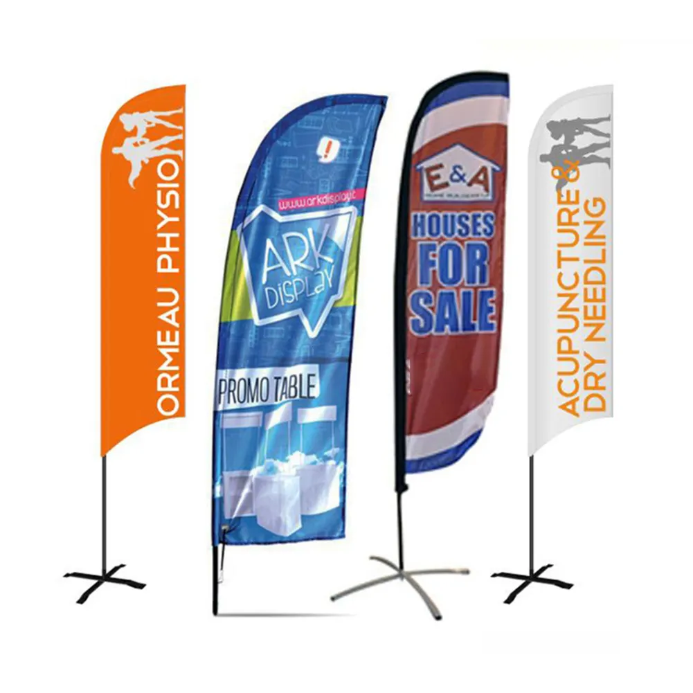 Banderín de pluma para publicidad, impresión personalizada al aire libre, evento de exhibición
