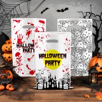Sacs cadeaux d'Halloween transfrontaliers, décorations de fête pour enfants, sacs à friandises sur le thème des citrouilles effrayantes, sacs pour la distribution de bonbons ou de farces
