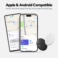 Localizador Inteligente Compatible con Apple Find My y Google Find Hub, 365 Días de Duración de la Batería, Seguimiento Global, Privacidad de Datos en Primera Plazas