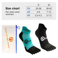 Chaussettes de sport pour hommes, chaussettes courtes respirantes à la cheville, 5 orteils, en coton, nouvelle collection