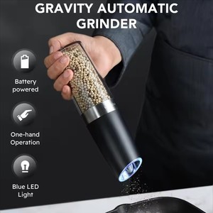 Molino de Pimienta y Sal Recargable de Cerámica y Plástico con Sistema de Gravedad, Novedad de Alta Calidad al por Mayor - Product Image 4