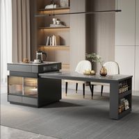 Table de luxe légère en ardoise table de salle à manger intégrée rétractable multifonctionnelle ménage petite cuisine moderne bar