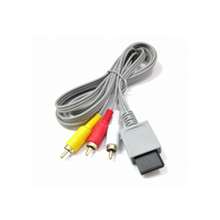 Cable RCA de 1.8m para Consola Nintendo Wii, Cable AV de Audio y Video Compuesto de 480p para Nintendo Wii