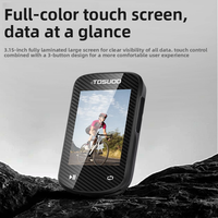 TOSUOD Capteur GPS intelligent avec écran tactile couleur pour vélo de route et VTT, avec fonction de navigation et de suivi des performances