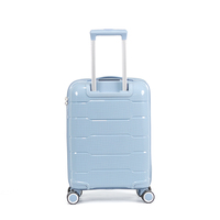 Valise de luxe à grande capacité avec 4 roulettes pivotantes, motif dessin animé, ensemble de bagages en PP, léger, roues à 360 degrés, unisexe, style vintage pour le voyage