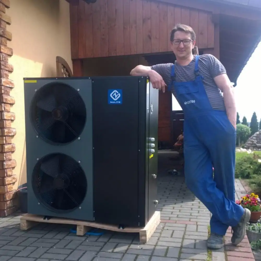 NuLite New Energy Air to Water Heatpump 15KW 20KW Floor Heating Poland Pompa Ciepla Tepelne Cerpadlo EVI Air Source Heat Pump