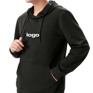 เสื้อกีฬาสวมหัวสำหรับผู้ชาย, เสื้อขนแกะขั้วโลกสีทึบมีฮู้ดแฟชั่นลำลองสำหรับฤดูใบไม้ร่วงและฤดูหนาว - Product Image 2