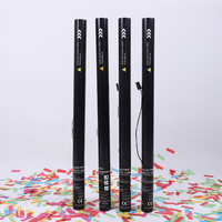 Canon à confettis électronique portable à 3 tubes, écologique, durable et sûr pour les fêtes d'anniversaire, de Noël et de mariage