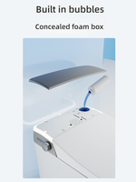 Vente directe usine – WC intelligent monobloc en céramique à chasse automatique pour salle de bain (articles sanitaires)