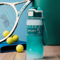 Bouteille d'eau de sport Tritan sans BPA avec logo personnalisé, bouteilles d'eau de sport réutilisables en plastique, ventes chaudes