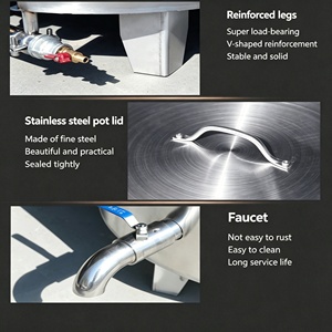 Pentola Elettrica Professionale in Acciaio Inox con Controllo Digitale per Ristoranti, Hotel e <span class=keywords><strong>Servizi</strong></span> di Ristorazione - Product Image 4