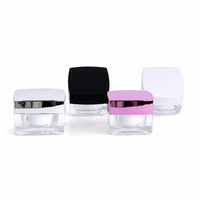 Emballage de luxe en plastique acrylique 5ml 10ml, conteneur carré transparent vide personnalisé pour baume à lèvres, fabricant