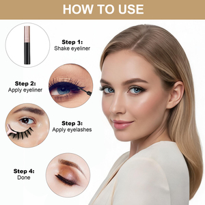 Kit de <span class=keywords><strong>cils</strong></span> <span class=keywords><strong>magnétiques</strong></span> de marque privée Eyeliner à bande complète avec Eyeliner magnétique pour faux <span class=keywords><strong>cils</strong></span> à l'aspect naturel - Product Image 5