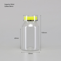 Bouteilles de compléments vitaminiques en PET de bonne qualité, emballages pour pilules et capsules avec bouchon résistant aux enfants