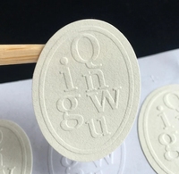Étiquettes d'Emballage Personnalisées Papier Texturé de Luxe Lettres en Relief 3D Autocollants Logo Gaufrés