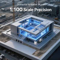 Modèle d'échelle architecturale imprimé en 3D personnalisé de haute précision pour la présentation et la planification