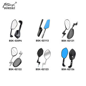 Specchietti Retrovisori Laterali Universali per Moto Honda, Suzuki, Kawasaki, Yamaha, <span class=keywords><strong>Ducati</strong></span>, Scooter e Moto Stradali - Product Image 1