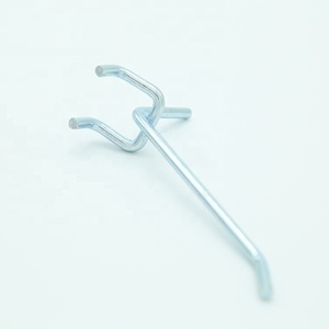 Đôi prong kim loại Flip-end móc cho <span class=keywords><strong>Pegboard</strong></span> xoắn ốc cuộn dây Carbon thép <span class=keywords><strong>Pegboard</strong></span> móc cho ô tô sử dụng - Product Image 1