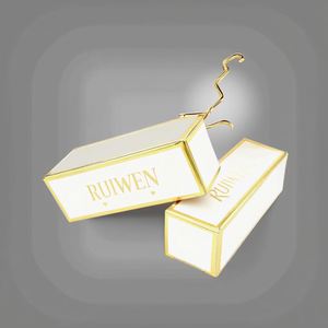 Boîte à parfum de luxe noire avec impression UV |   Emballage cosmétique imprimé en couleur |   Boîte en papier gaufré - Product Image 3