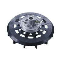 Pièces de rechange personnalisées pour lave-linge semi-automatique : Roue de ventilateur métallique et bloc d'eau WLZP-334A