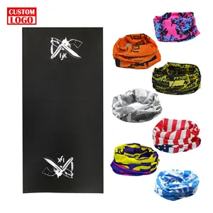 Breathable Polyester Bandana Seamless Tube Quick Dry Sublimat Gaiter Neck Sporty Multifunctional Seamless Tube Bandana Scarf