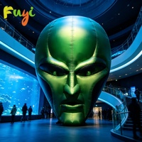 Vente flash : Tête d'alien gonflable géante, décoration accrocheuse et cool pour les soirées sur la plage