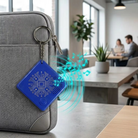 Porte-clés musical carré à commande vocale, module sonore personnalisé avec logo sur mesure pour cadeau d'entreprise