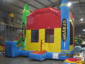 Château gonflable Crayon Castle Combo pour location commerciale de fêtes d'enfants en plein air - Product Image 2