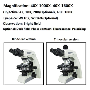 Microscope biologique trinoculaire Boshida BD-NE610 40X-1000X pour laboratoire et recherche médicale et en santé - Product Image 3