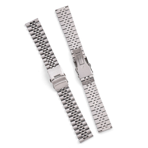Bracelet de montre JAETIUM en acier inoxydable avec fermoir solide, bracelet de montre Jubilee remplaçable pour montre, bracelet en métal - Product Image 2