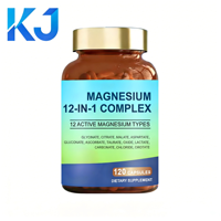 OEM Fournisseur de Complexe de Magnésium Élémentaire, Complément de Magnésium, Capsules de Magnésium Complexe 12-en-1 pour Adultes